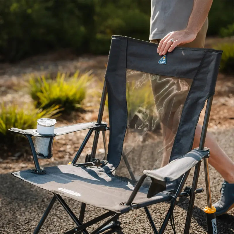 Heavy-Duty Freestyle Comfort Pro Rocker XL - Choice 107 - RoadTrip Rocker Smooth Motion Camp Chair Detail