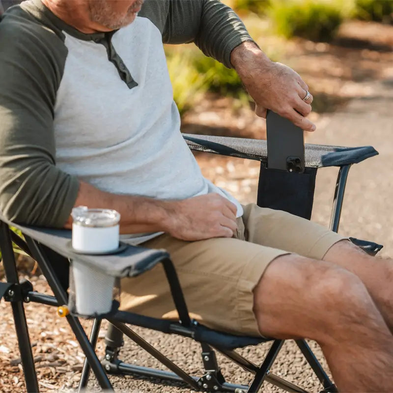 Heavy-Duty Freestyle Comfort Pro Rocker XL - Choice 107 - RoadTrip Rocker Smooth Motion Camp Chair Detail