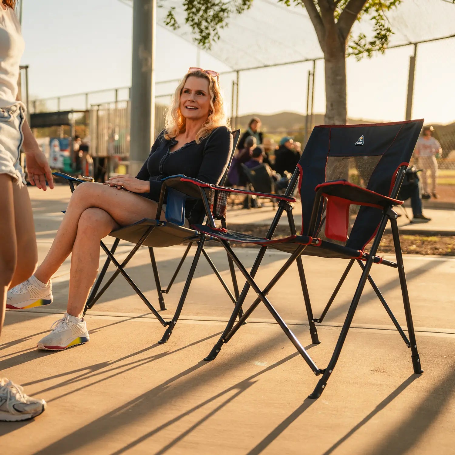 Ultra-Compact Comfort Quad Chair - Choice 989 - Space-Saving Micro-Folding Chair for Backpacking Detail