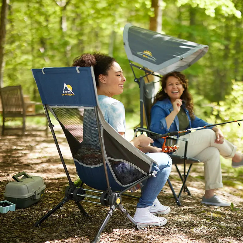 Heavy-Duty Freestyle ComPack Rocker - Choice 980 - Patented Spring-Action Rocking Chair for Camping Detail