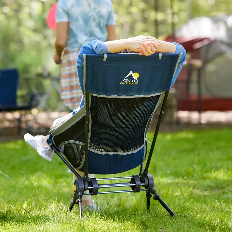 Heavy-Duty Freestyle ComPack Rocker - Choice 980 - Patented Spring-Action Rocking Chair for Camping Detail