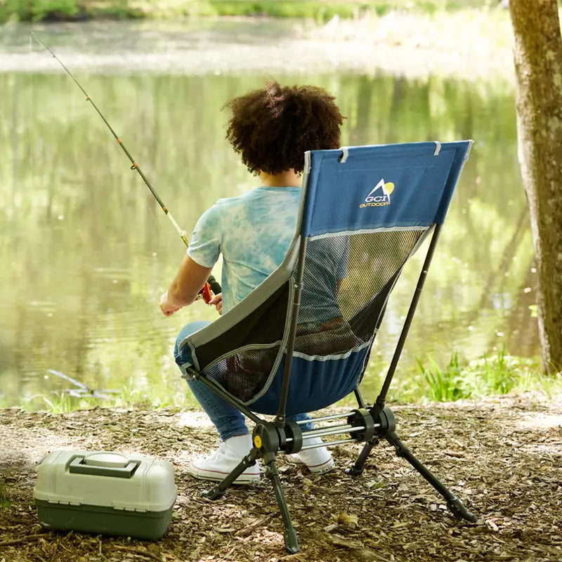 Heavy-Duty Freestyle ComPack Rocker - Choice 980 - Patented Spring-Action Rocking Chair for Camping Detail