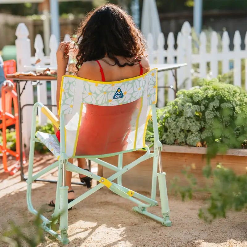 Smooth Motion Freestyle Rocker - Choice 711 - Freestyle Rocker Portable Outdoor Folding Chair Detail