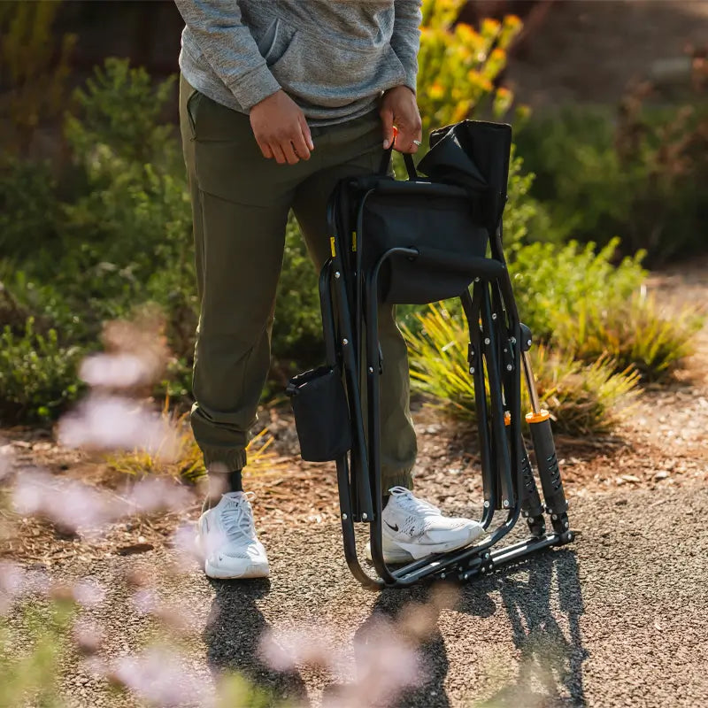 Patented Spring-Action Freestyle Rocker Elite - Choice 460 - Freestyle Rocker Portable Outdoor Folding Chair Detail