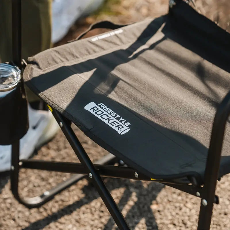Patented Spring-Action Freestyle Rocker Elite - Choice 460 - Freestyle Rocker Portable Outdoor Folding Chair Detail