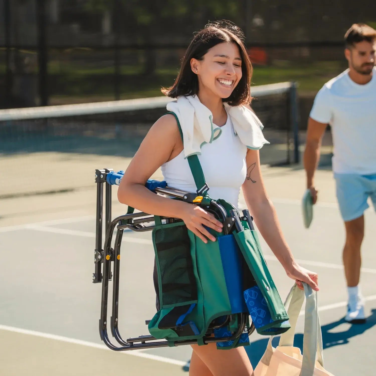 Patented Spring-Action Stowaway Rocker - Choice 794 - RoadTrip Rocker Smooth Motion Camp Chair Detail