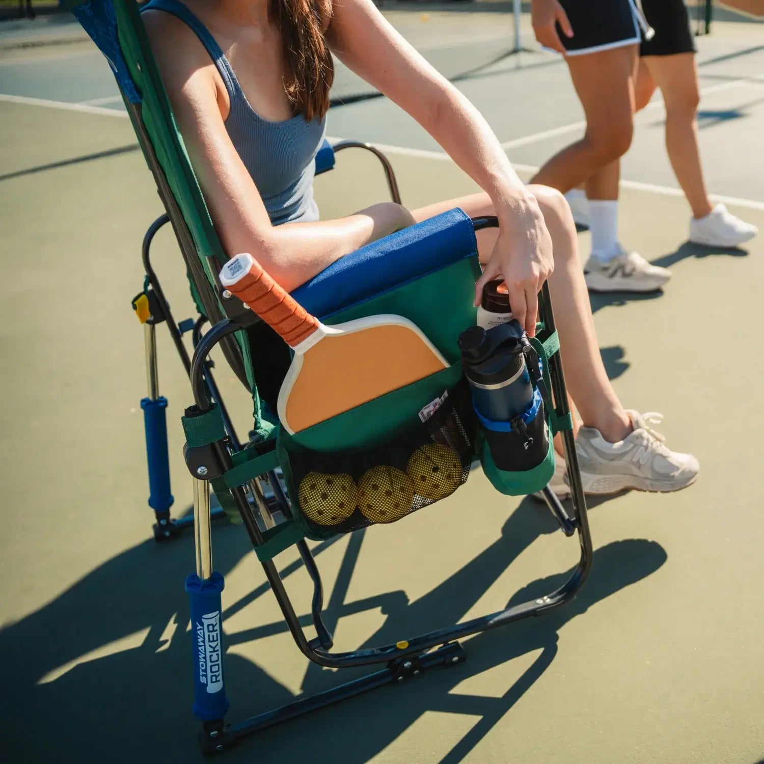 Patented Spring-Action Stowaway Rocker - Choice 794 - RoadTrip Rocker Smooth Motion Camp Chair Detail