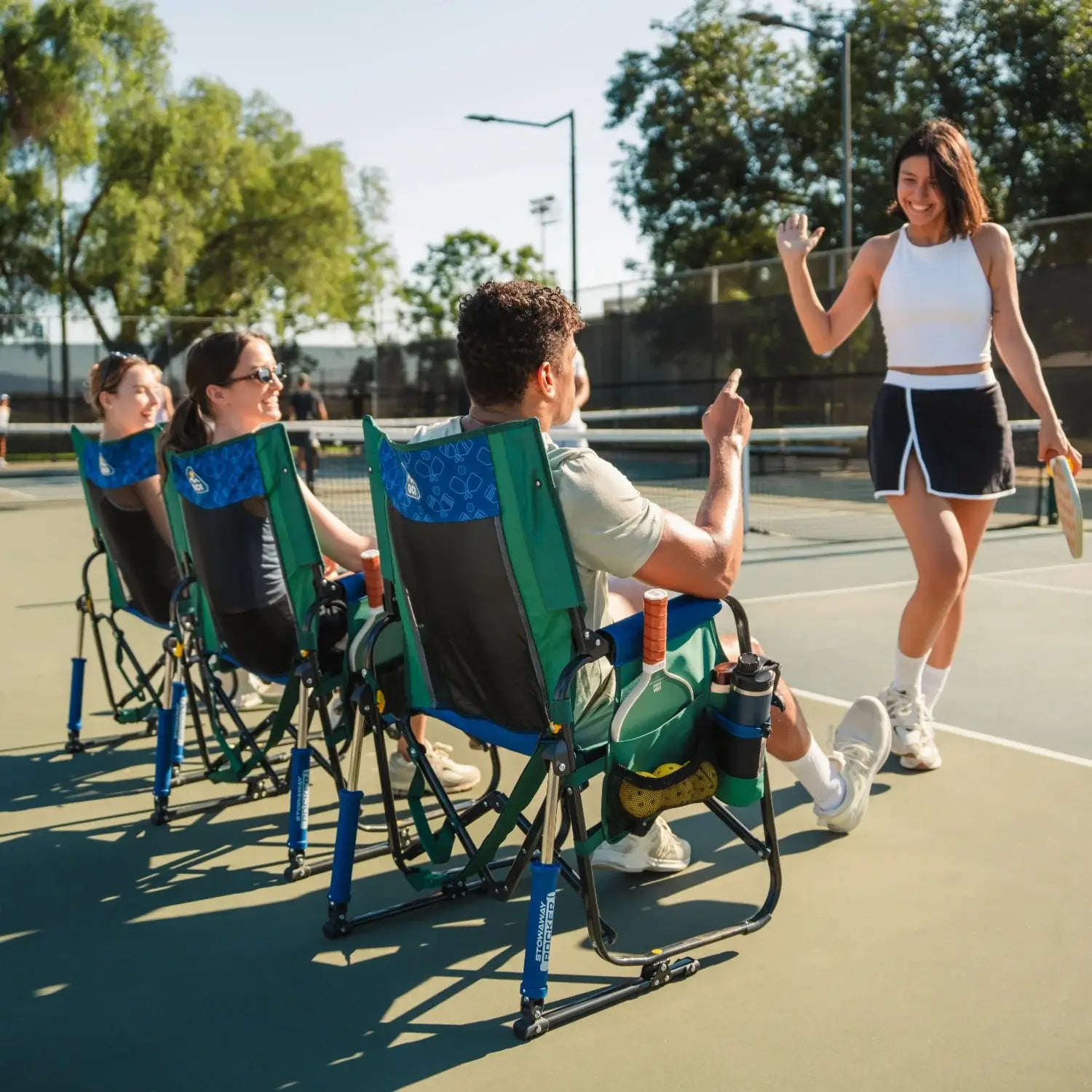 Patented Spring-Action Stowaway Rocker - Choice 794 - RoadTrip Rocker Smooth Motion Camp Chair Detail