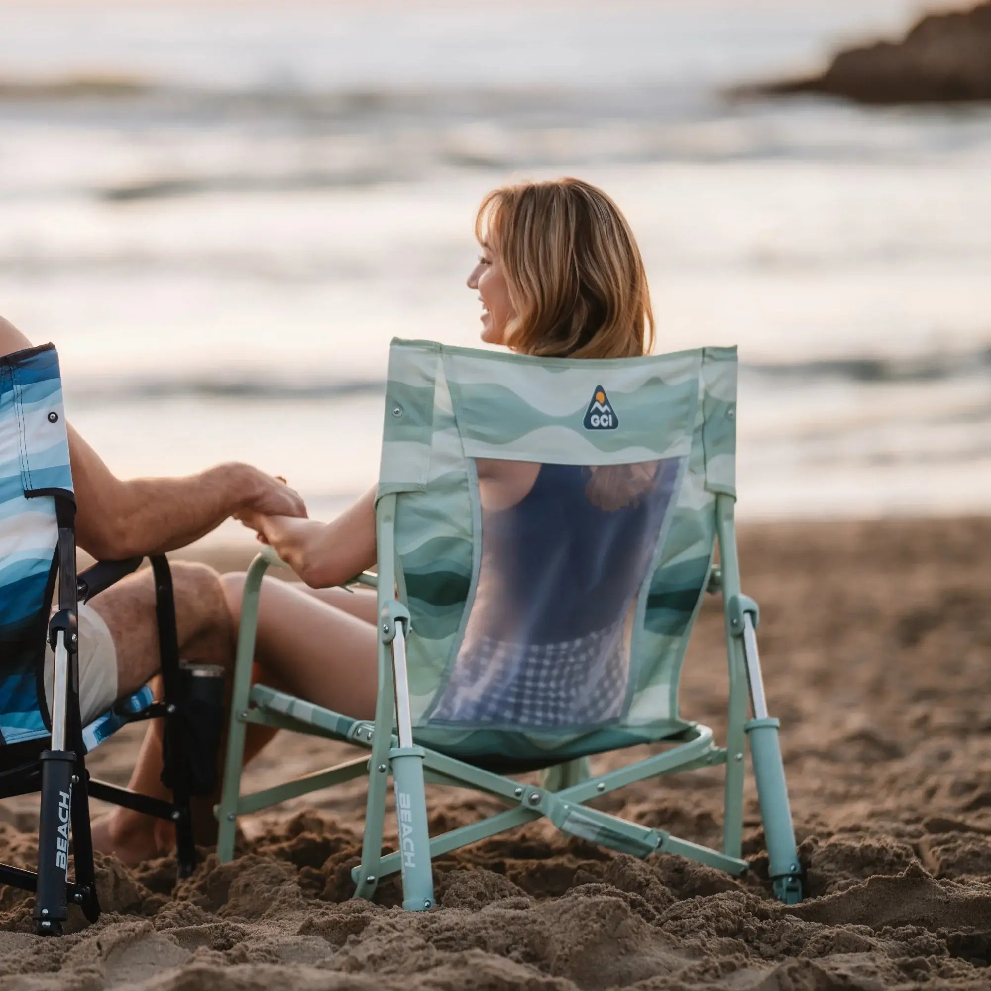 Premium All-Weather Beach Rocker - Choice 712 - Freestyle Rocker Portable Outdoor Folding Chair Detail