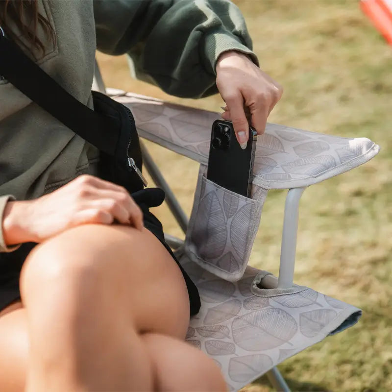 Luxury Camp Kickback Rocker - Choice 345 - Freestyle Rocker Portable Outdoor Folding Chair Detail