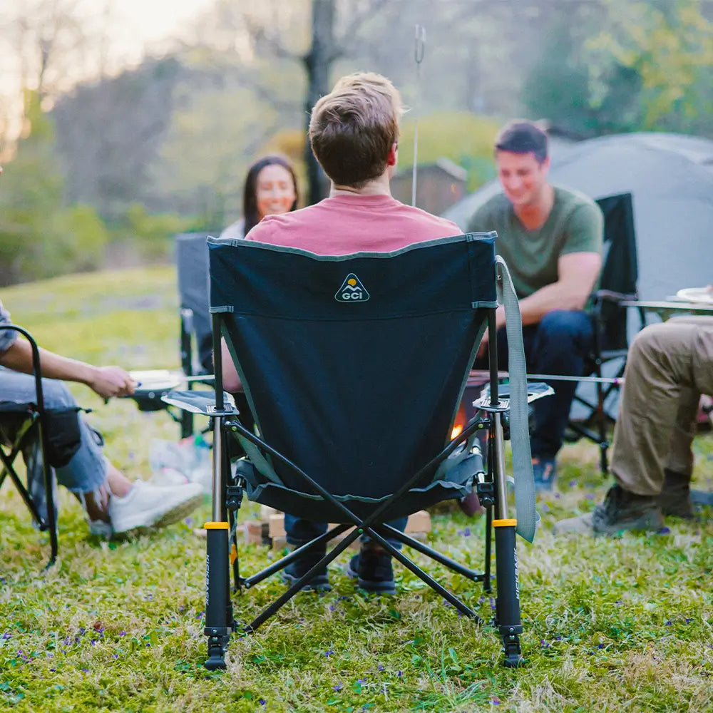 Luxury Camp Kickback Rocker - Choice 345 - Freestyle Rocker Portable Outdoor Folding Chair Detail
