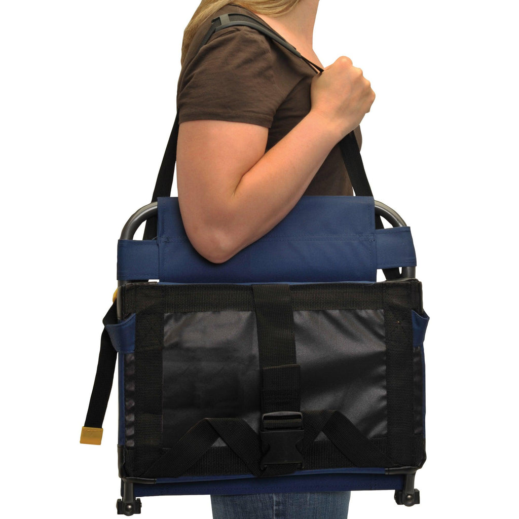Secure-Hook BleacherBack - Choice 696 - Lightweight Folding Bleacher Chair with Cushioning Detail