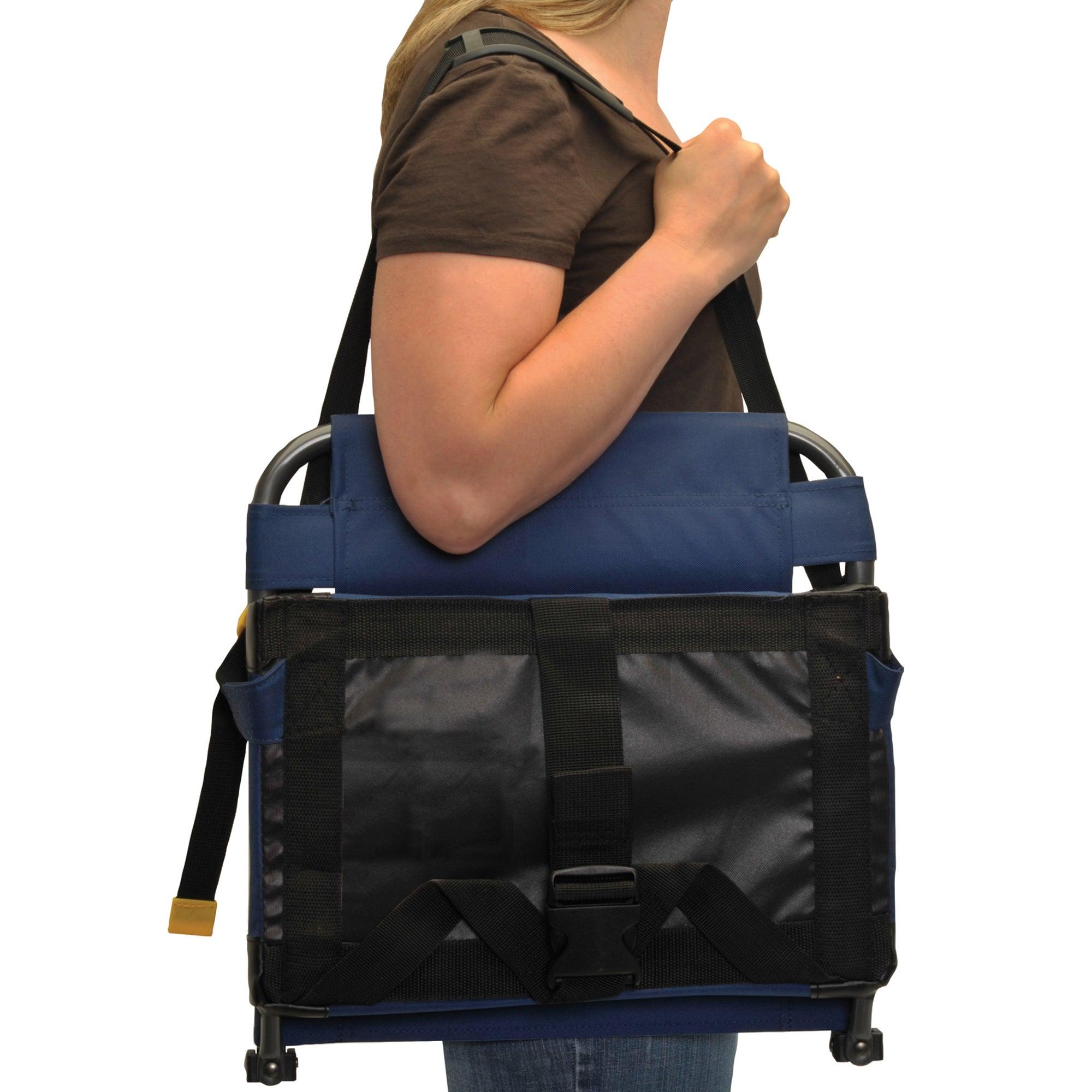 Secure-Hook BleacherBack - Choice 696 - Lightweight Folding Bleacher Chair with Cushioning Detail