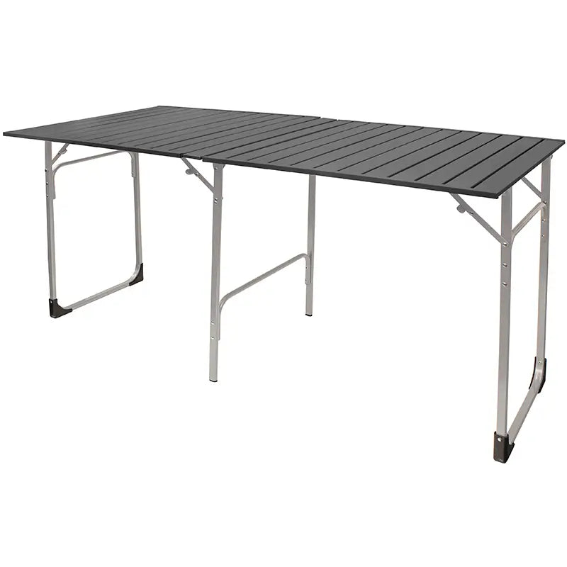 Multi-Functional Cook Slim-Fold Table XL - Choice 651 - Slim-Fold Outdoor Cook Station with Storage Shelves - Default Title