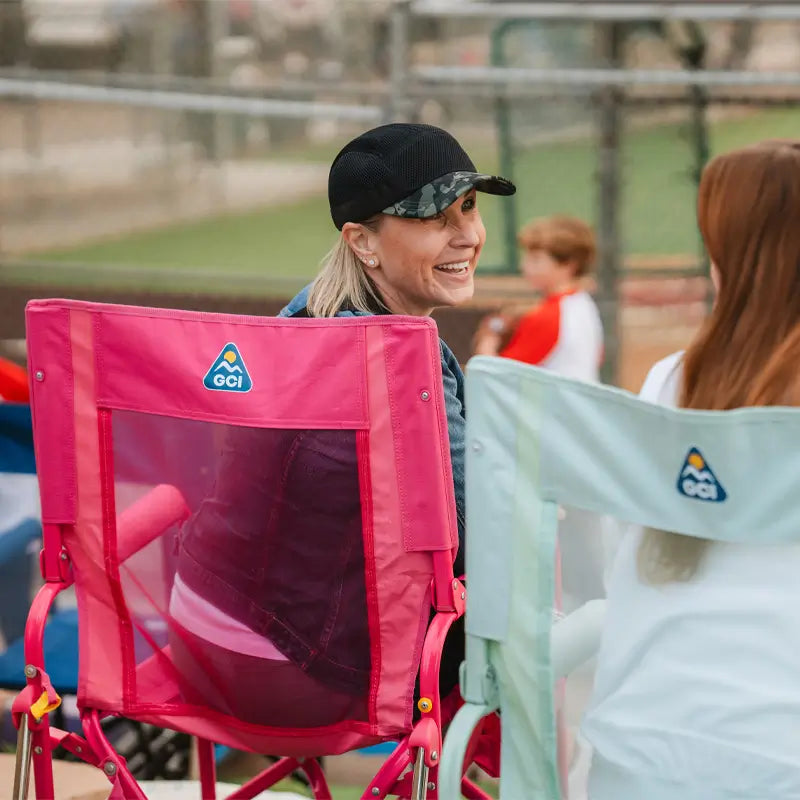 Patented Spring-Action Stowaway Rocker - Choice 794 - RoadTrip Rocker Smooth Motion Camp Chair Detail