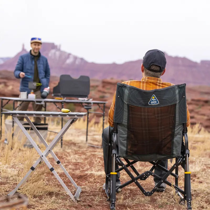 Patented Spring-Action Stowaway Rocker - Choice 794 - RoadTrip Rocker Smooth Motion Camp Chair Detail