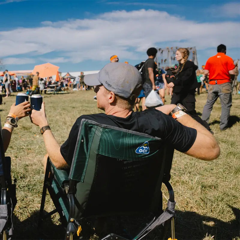 Patented Spring-Action Stowaway Rocker - Choice 794 - RoadTrip Rocker Smooth Motion Camp Chair Detail