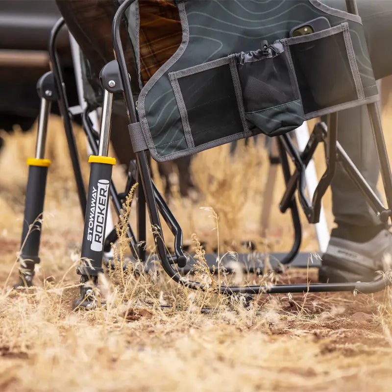 Patented Spring-Action Stowaway Rocker - Choice 794 - RoadTrip Rocker Smooth Motion Camp Chair Detail