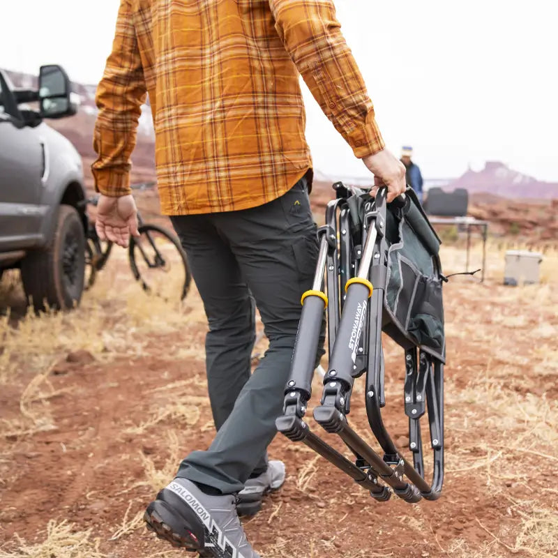 Patented Spring-Action Stowaway Rocker - Choice 794 - RoadTrip Rocker Smooth Motion Camp Chair Detail