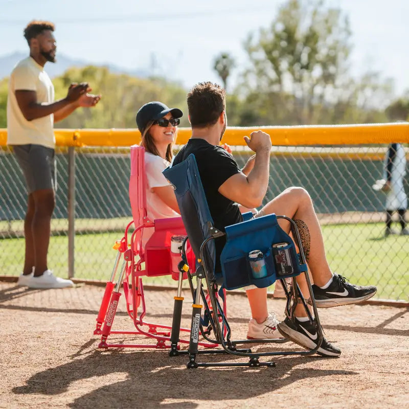 Patented Spring-Action Stowaway Rocker - Choice 794 - RoadTrip Rocker Smooth Motion Camp Chair Detail
