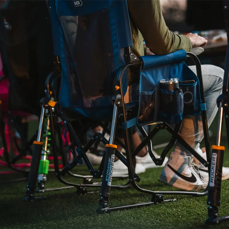 Patented Spring-Action Stowaway Rocker - Choice 794 - RoadTrip Rocker Smooth Motion Camp Chair Detail