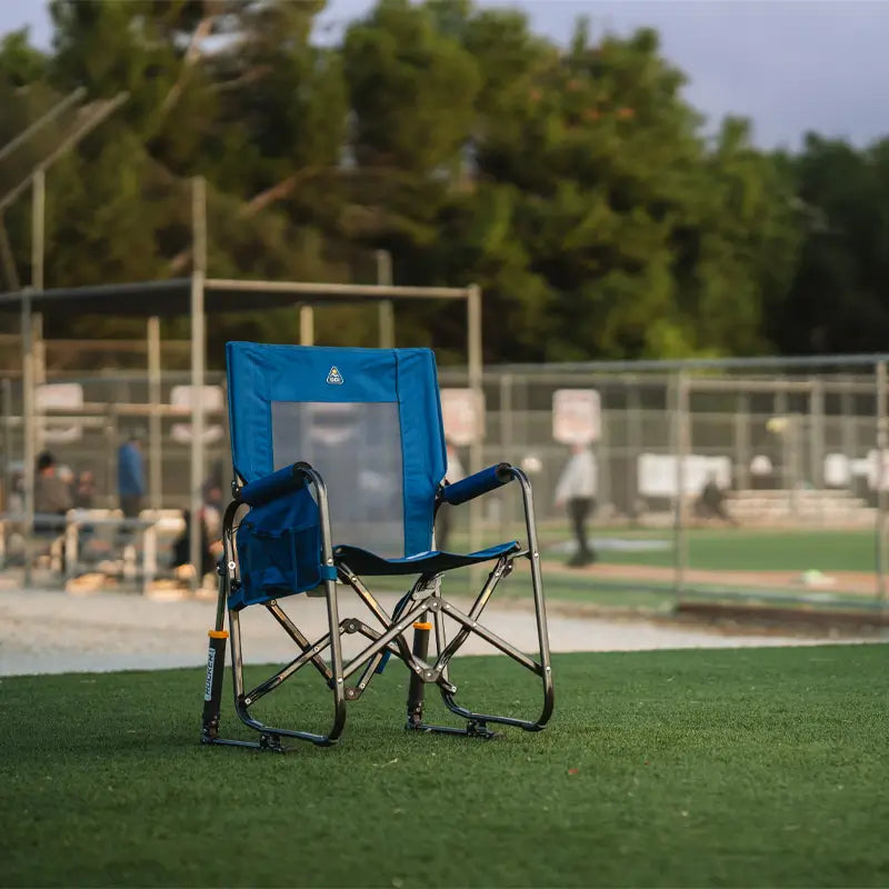 Patented Spring-Action Stowaway Rocker - Choice 794 - RoadTrip Rocker Smooth Motion Camp Chair Detail