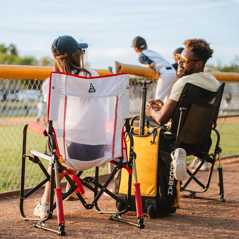 Patented Spring-Action Stowaway Rocker - Choice 794 - RoadTrip Rocker Smooth Motion Camp Chair Detail