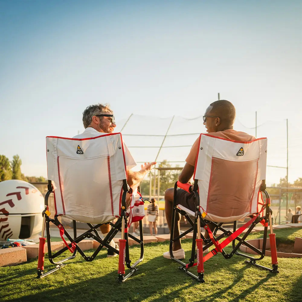 Patented Spring-Action Stowaway Rocker - Choice 794 - RoadTrip Rocker Smooth Motion Camp Chair Detail