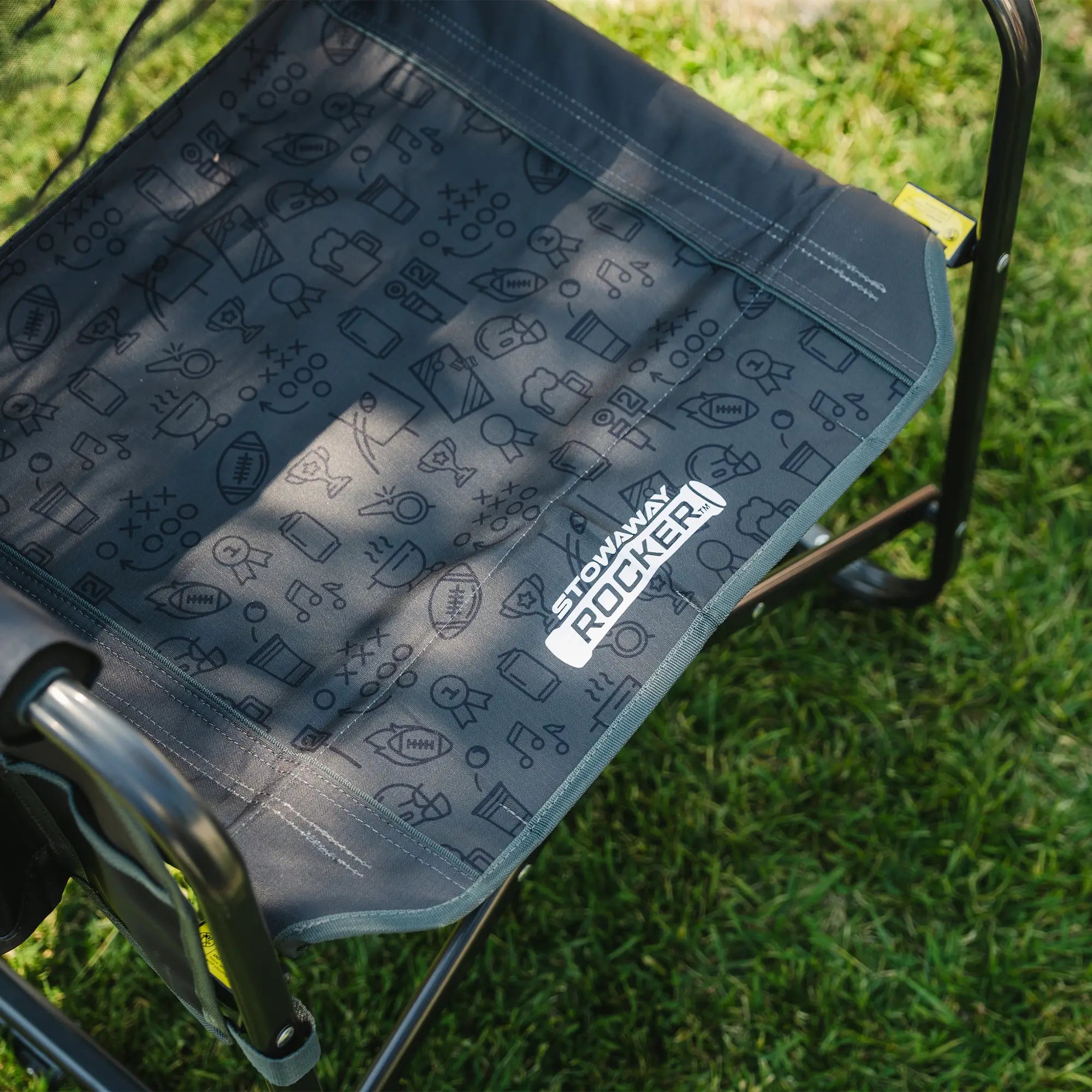 Patented Spring-Action Stowaway Rocker - Choice 794 - RoadTrip Rocker Smooth Motion Camp Chair Detail