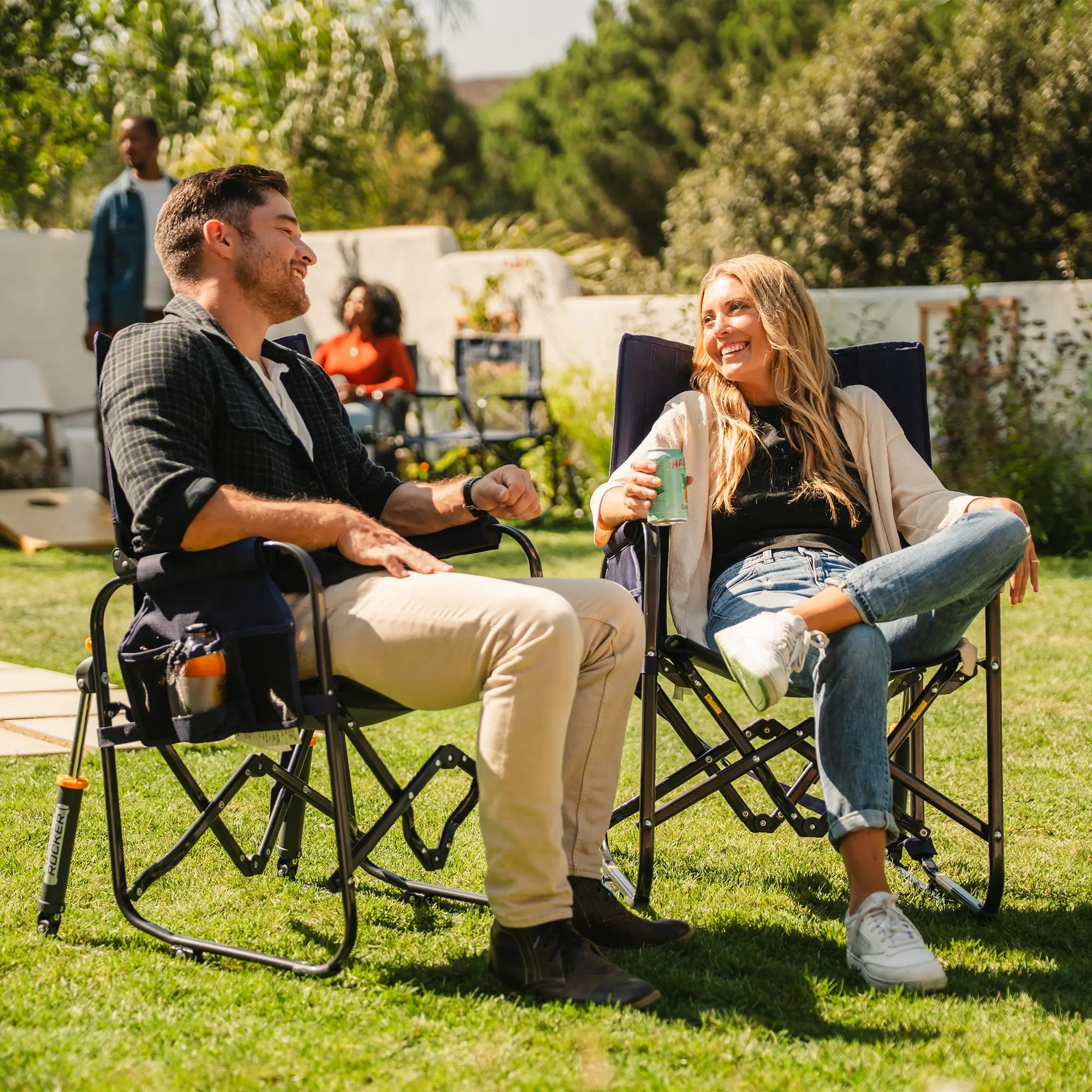 Patented Spring-Action Stowaway Rocker - Choice 794 - RoadTrip Rocker Smooth Motion Camp Chair Detail