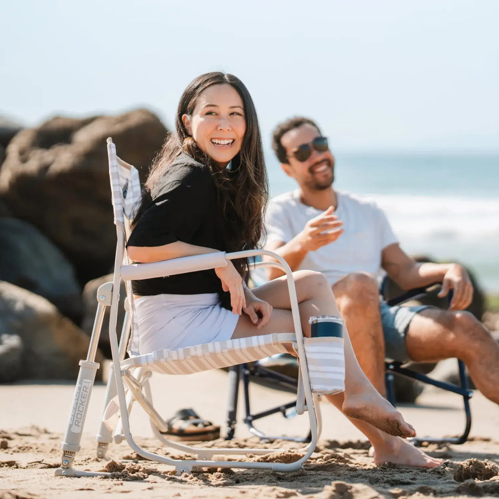 Premium All-Weather Beach Rocker - Choice 712 - Freestyle Rocker Portable Outdoor Folding Chair Detail