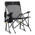 Luxury Camp BreezeRocker - Choice 504 - Freestyle Rocker Portable Outdoor Folding Chair - Black