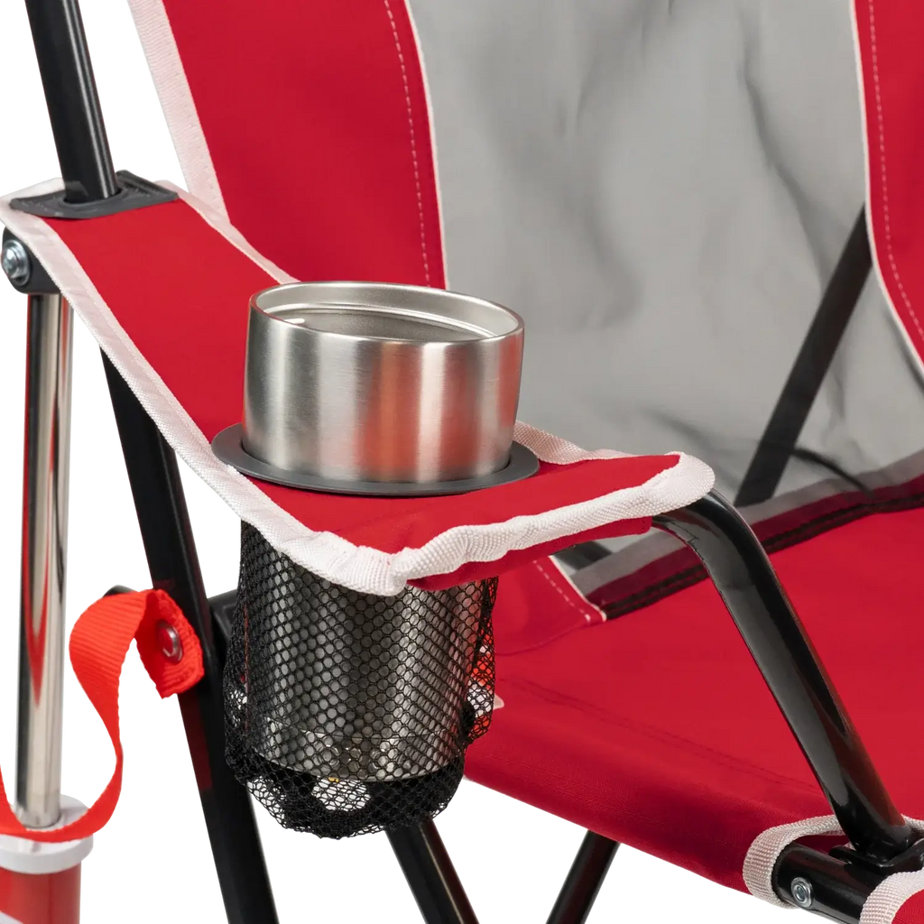 Heavy-Duty Freestyle College Comfort Pro Rocker - Nebraska Cornhuskers - Choice 161 - Patented Spring-Action Rocking Chair for Camping Detail