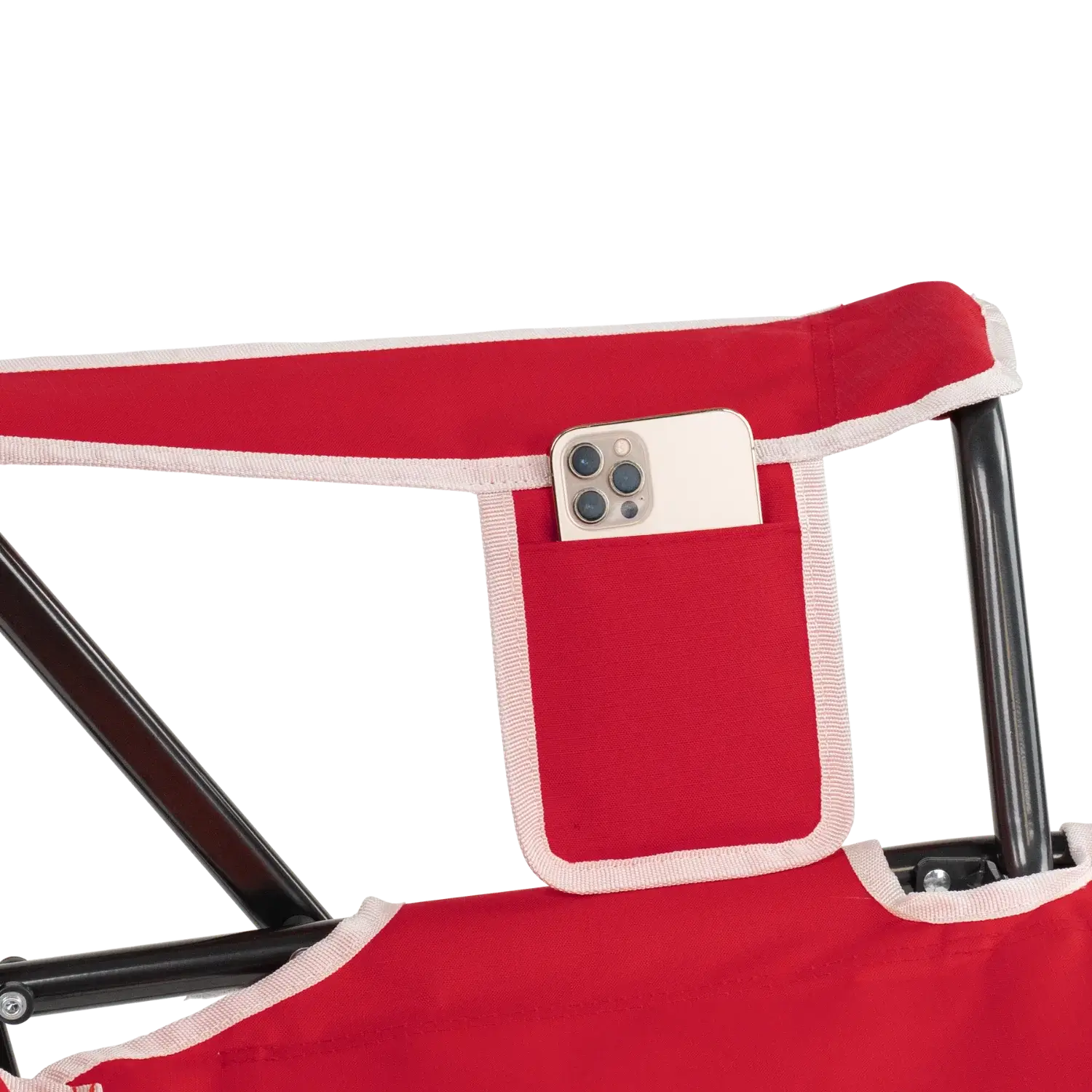 Heavy-Duty Freestyle College Comfort Pro Rocker - Nebraska Cornhuskers - Choice 161 - Patented Spring-Action Rocking Chair for Camping Detail