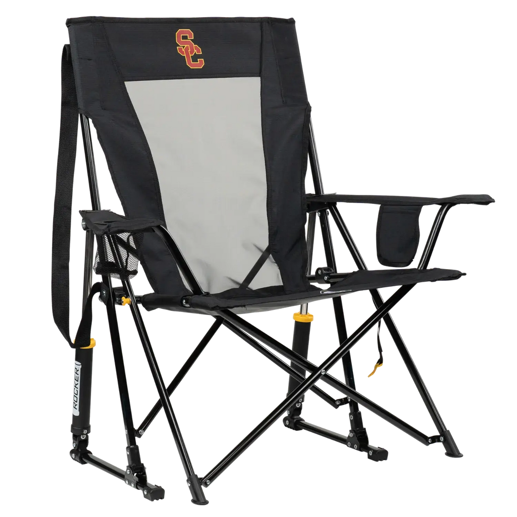 Luxury Camp College Comfort Pro Rocker - USC Trojans - Choice 856 - Freestyle Rocker Portable Outdoor Folding Chair - Default Title