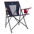Ultra-Compact Comfort Quad Chair - Choice 989 - Space-Saving Micro-Folding Chair for Backpacking - Indigo/Red