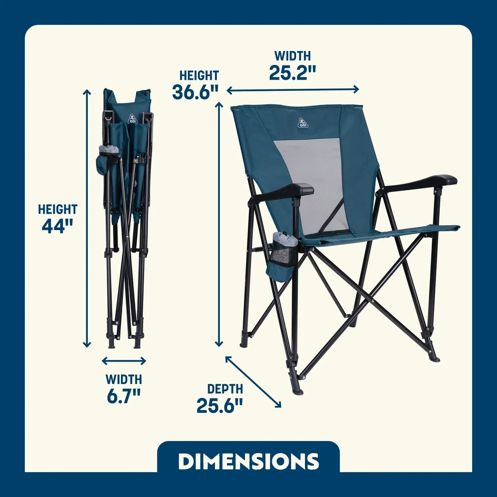 Telescoping Frame Eazy Chair - Choice 976 - Pico Compact Folding Camp Chair with Carry Bag Detail