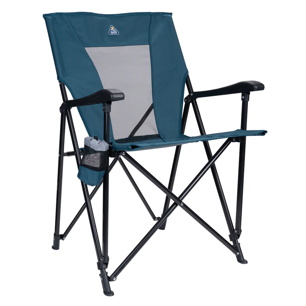 Telescoping Frame Eazy Chair - Choice 976 - Pico Compact Folding Camp Chair with Carry Bag - Teal
