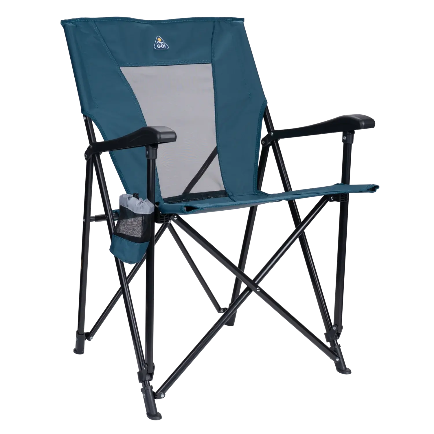 Telescoping Frame Eazy Chair - Choice 976 - Pico Compact Folding Camp Chair with Carry Bag - Teal