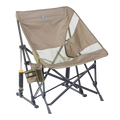 Luxury Camp Pod Rocker Elite - Choice 832 - Heavy-Duty Kickback Rocker with Beverage Holder - Aged Fatigue