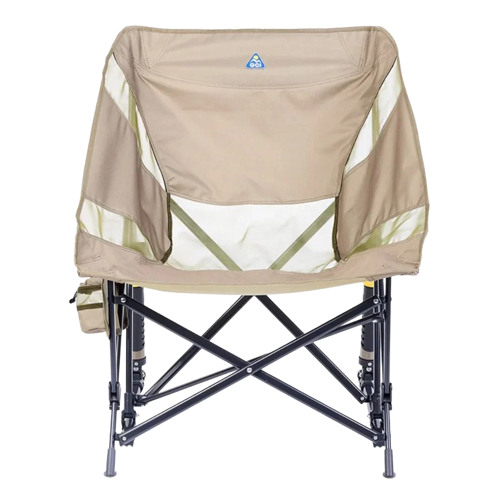 Luxury Camp Pod Rocker Elite - Choice 832 - Heavy-Duty Kickback Rocker with Beverage Holder Detail