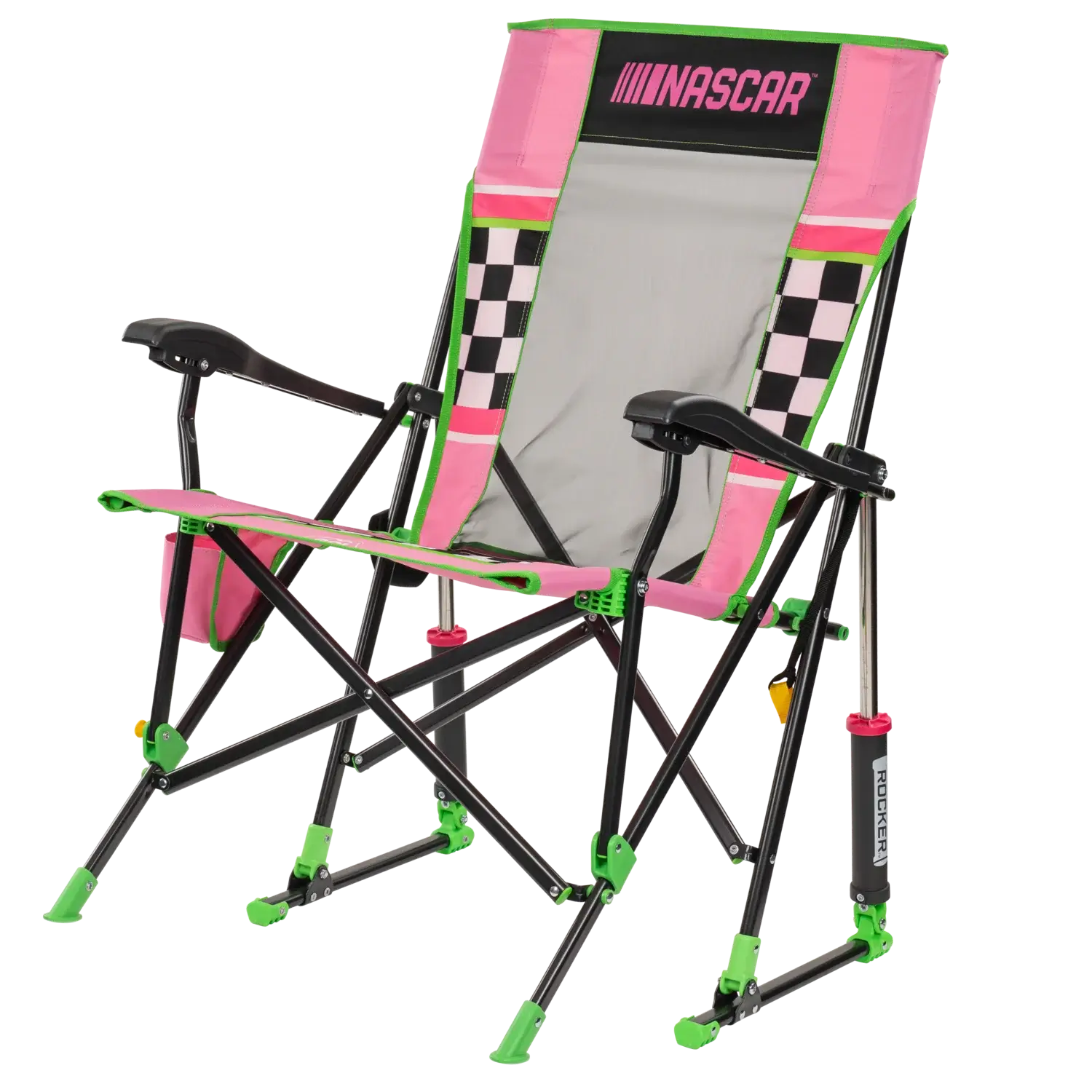 Heavy-Duty Freestyle RoadTrip Rocker - NASCAR For Her - Choice 560 - RoadTrip Rocker Smooth Motion Camp Chair Detail