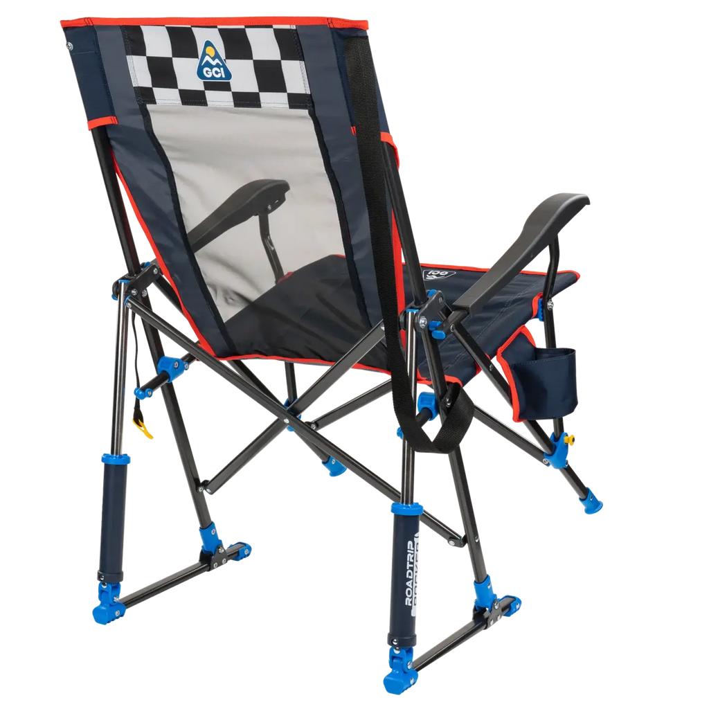 Patented Spring-Action RoadTrip Rocker - NASCAR For Him - Choice 453 - Freestyle Rocker Portable Outdoor Folding Chair Detail