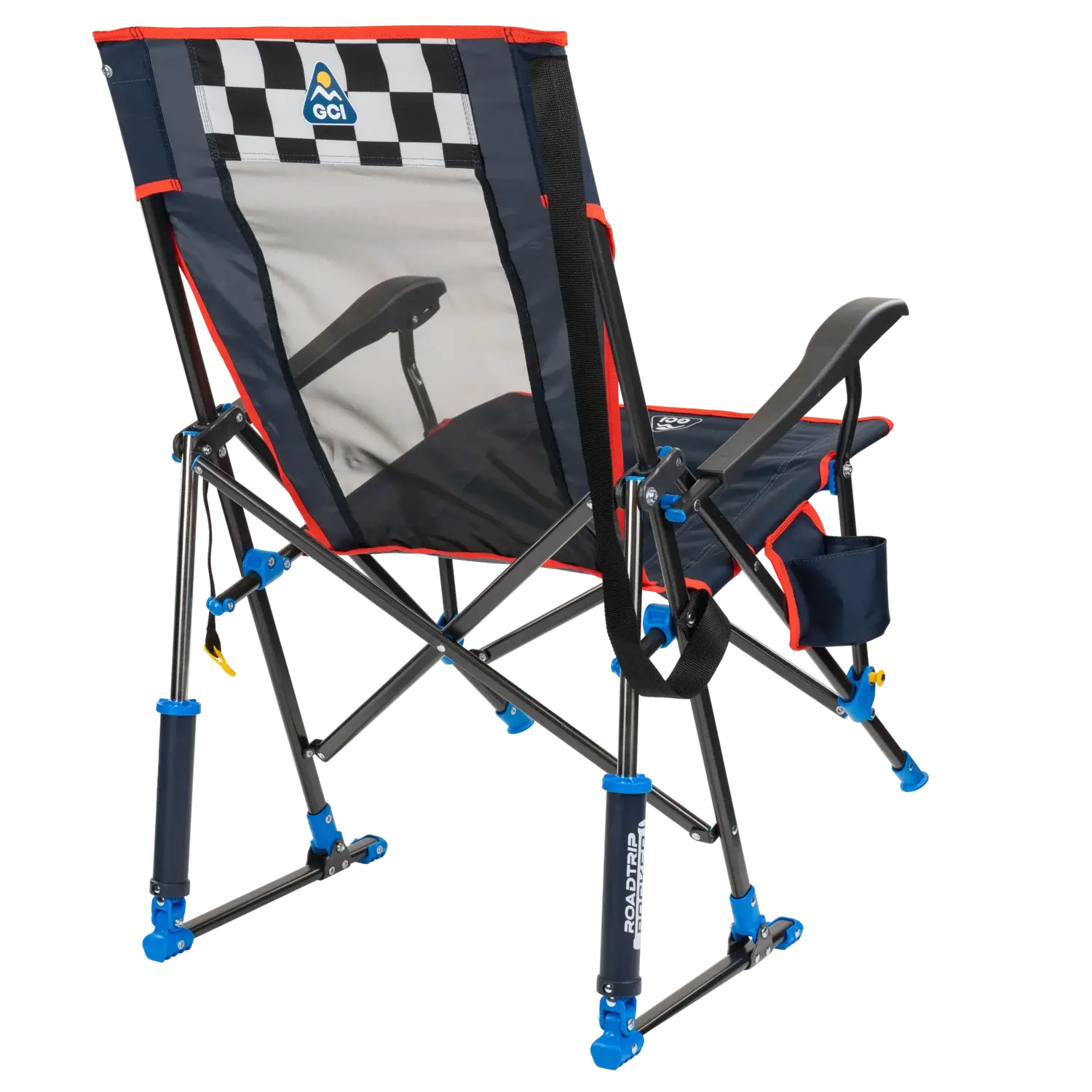 Patented Spring-Action RoadTrip Rocker - NASCAR For Him - Choice 453 - Freestyle Rocker Portable Outdoor Folding Chair Detail
