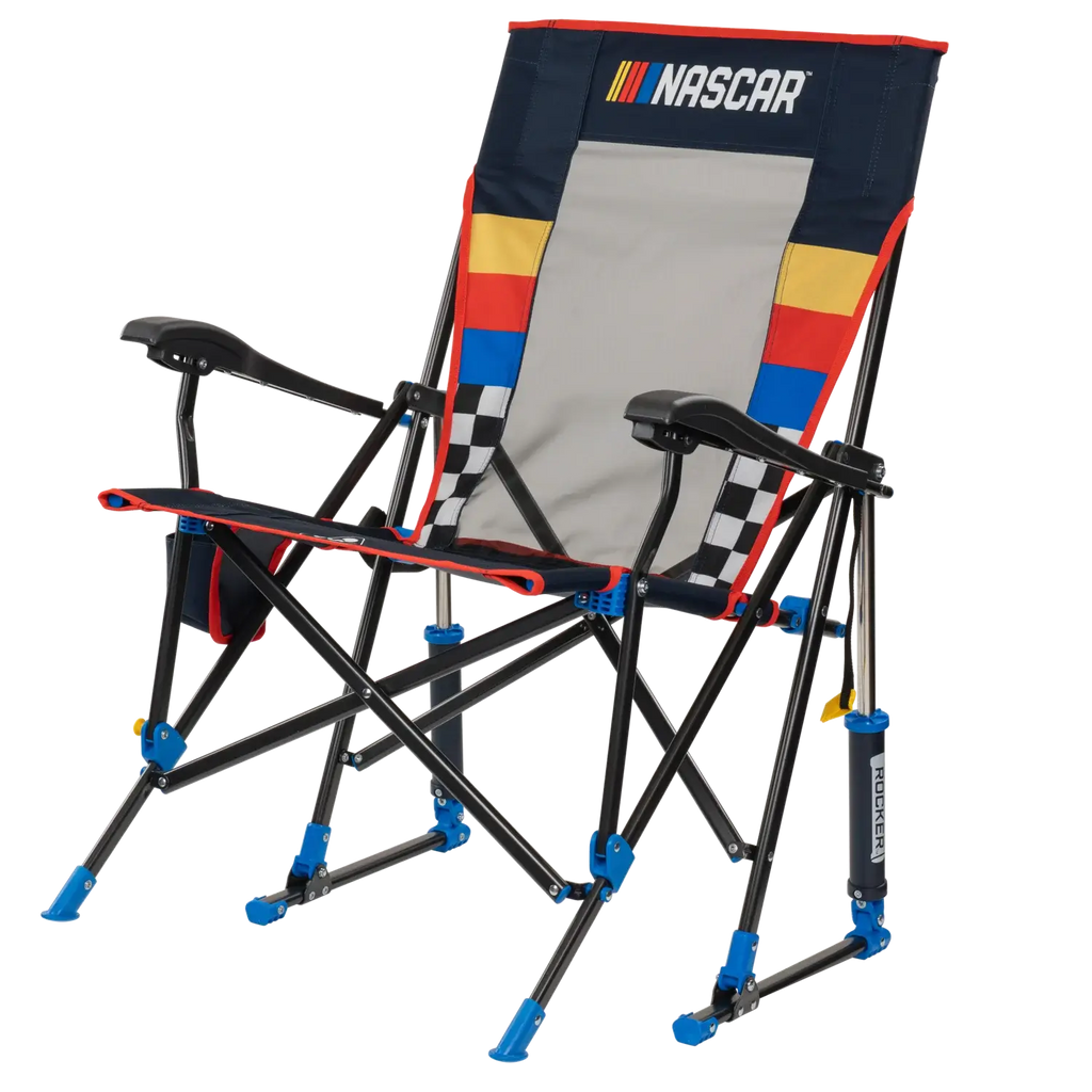 Patented Spring-Action RoadTrip Rocker - NASCAR For Him - Choice 453 - Freestyle Rocker Portable Outdoor Folding Chair Detail