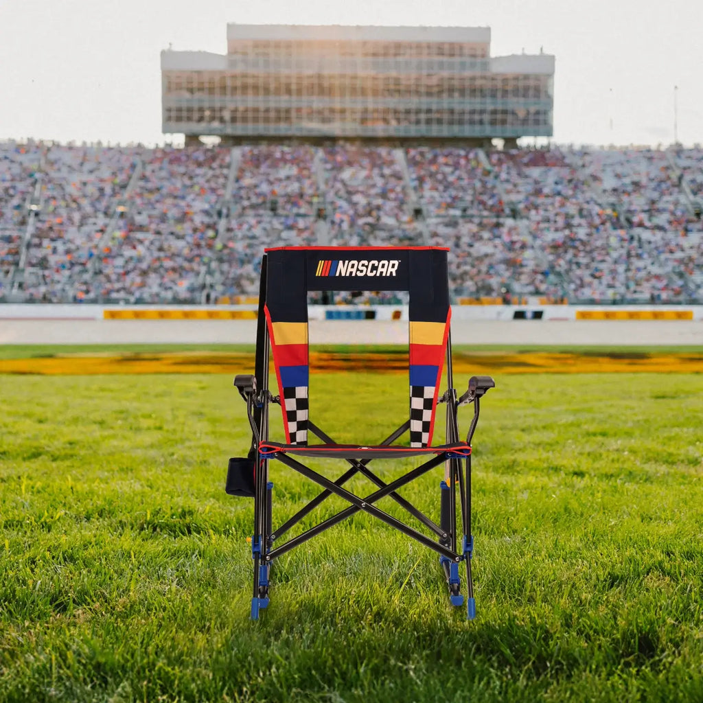 Patented Spring-Action RoadTrip Rocker - NASCAR For Him - Choice 453 - Freestyle Rocker Portable Outdoor Folding Chair Detail