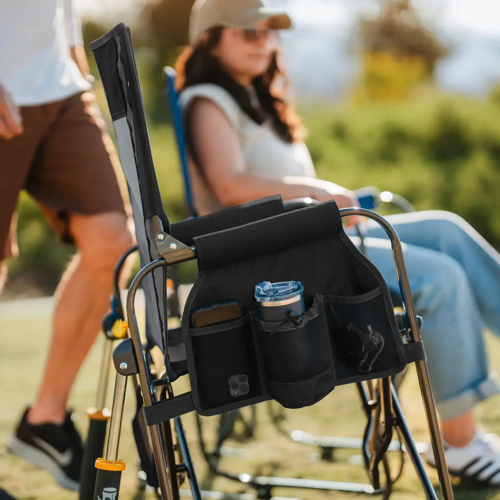 Patented Spring-Action Stowaway Rocker - Choice 794 - RoadTrip Rocker Smooth Motion Camp Chair Detail