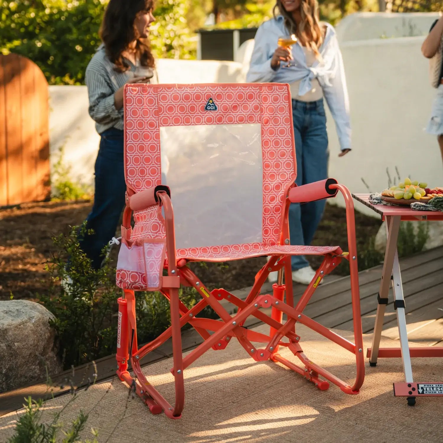 Patented Spring-Action Stowaway Rocker - Choice 794 - RoadTrip Rocker Smooth Motion Camp Chair Detail