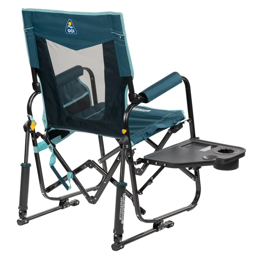 Luxury Camp Stowaway Rocker with Side Table - Choice 253 - RoadTrip Rocker Smooth Motion Camp Chair Detail