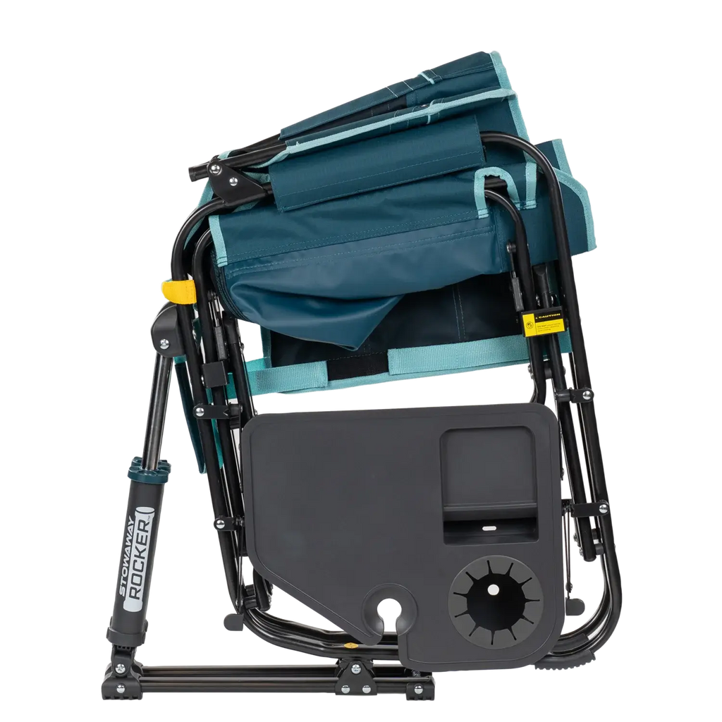 Luxury Camp Stowaway Rocker with Side Table - Choice 253 - RoadTrip Rocker Smooth Motion Camp Chair Detail